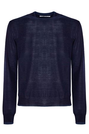 Maglia in lana vergine blu MAURO GRIFONI | GS110008SR121582